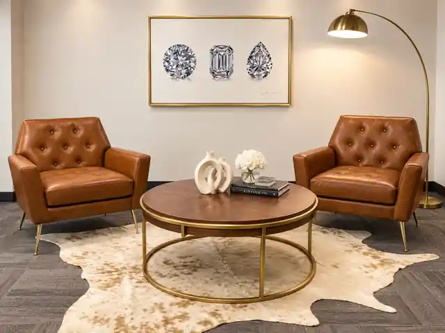 The Eternity Diamonds consultation lounge in Sandy Springs, GA